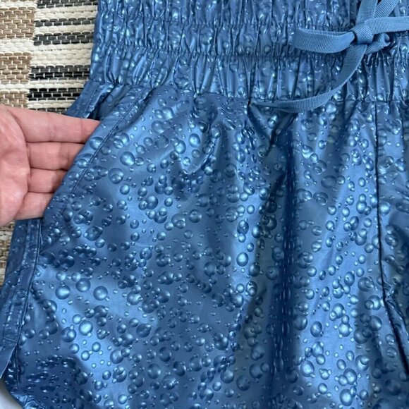 Zyia Active Women's Bomber Shorts High Rise Bubble Water Drop Blue Size Large - Picture 3 of 14